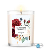 Raindrops on Roses 18oz Home Jewelry Candle