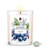 Blueberry Merry Christmas 18oz Home Jewelry Candle